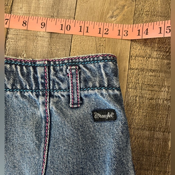 VINTAGE WRANGLERS// blue and pink threading - Picture 4 of 6